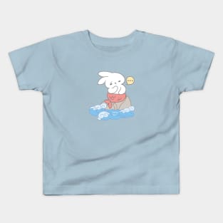 Little bunny mermaid under the sea Kids T-Shirt